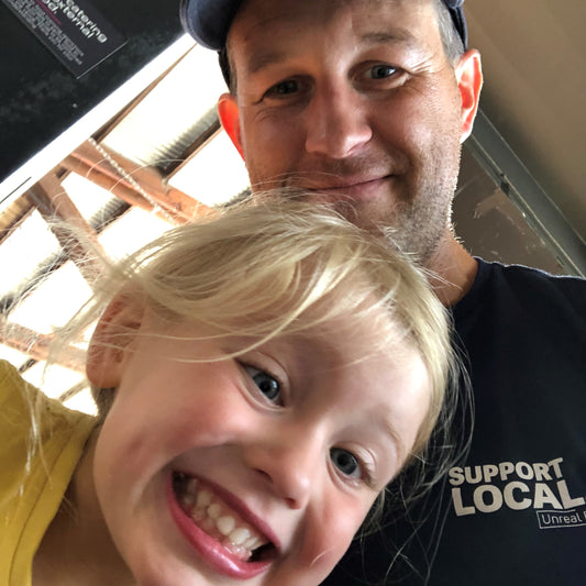 Support local is a big part of the dad daughter relationship