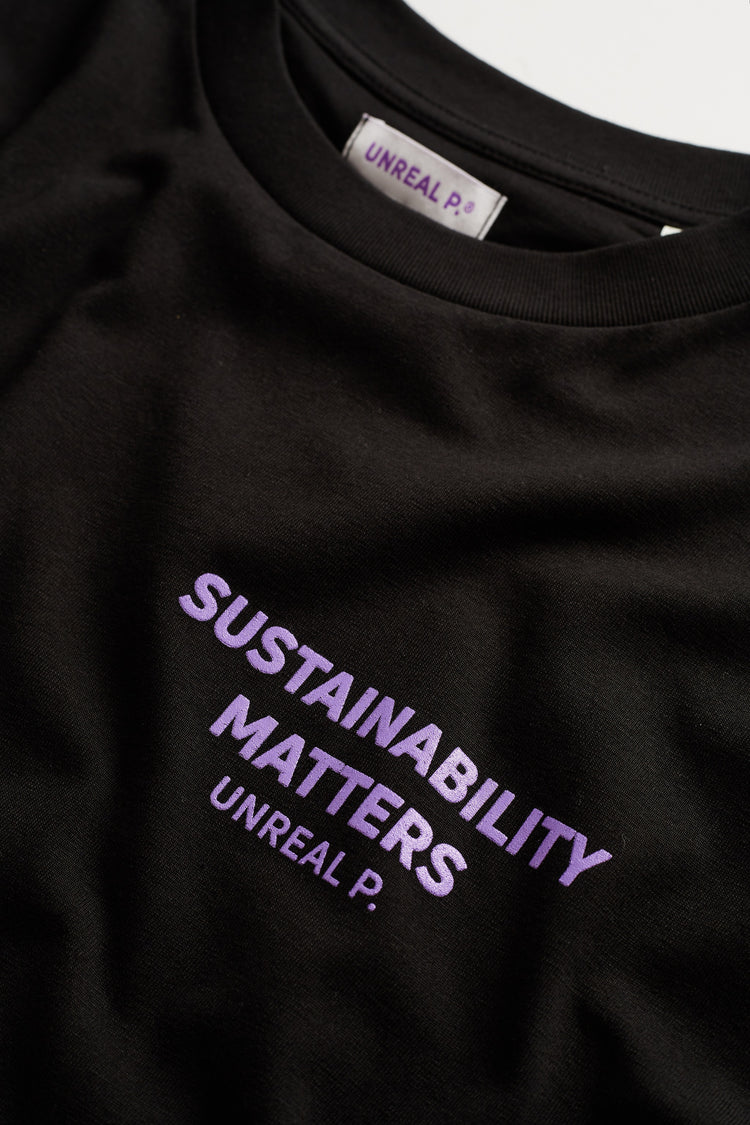 Sustainability Matters Boxy T-Shirt Black