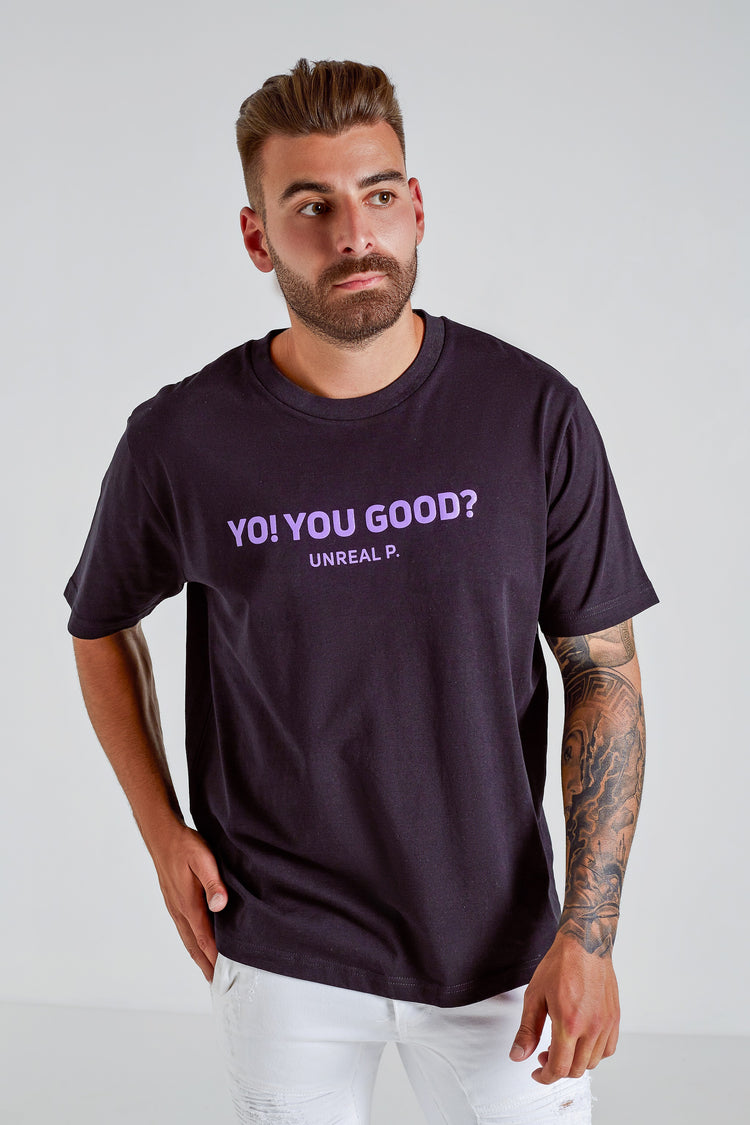 Yo! You Good? Boxy T-Shirt Black