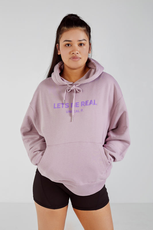 Let's Be Real Hoodie Lilac Petal