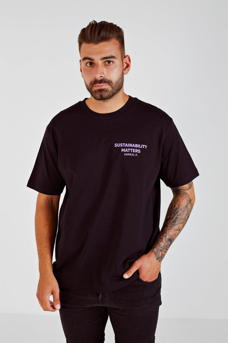 Sustainability Matters Boxy T-Shirt Black